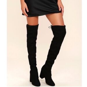 Steve Madden Knee High Norri Black Boots Size 5.5